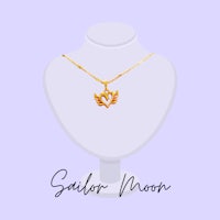 sailor moon gold necklace