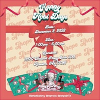 a flyer for a santa claus themed event